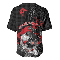 Personalised Hawaiian And Japanese Baseball Jersey Aloha Koi Fish Palaka Patterns DT05 - Polynesian Pride