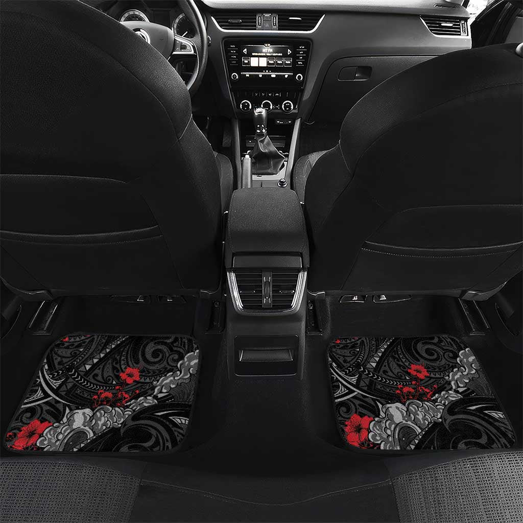 Personalised Hawaiian And Japanese Car Mats Aloha Koi Fish Palaka Patterns - Polynesian Pride