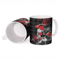 Personalised Hawaiian And Japanese Ceramic Mug Aloha Koi Fish Palaka Patterns DT05 - Polynesian Pride