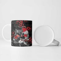Personalised Hawaiian And Japanese Ceramic Mug Aloha Koi Fish Palaka Patterns DT05 - Polynesian Pride