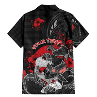 Personalised Hawaiian And Japanese Family Matching Mermaid Dress and Hawaiian Shirt Aloha Koi Fish Palaka Patterns - Polynesian Pride