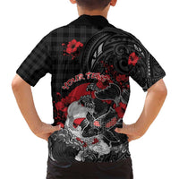 Personalised Hawaiian And Japanese Family Matching Off Shoulder Short Dress and Hawaiian Shirt Aloha Koi Fish Palaka Patterns - Polynesian Pride