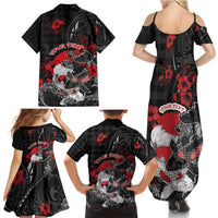 Personalised Hawaiian And Japanese Family Matching Summer Maxi Dress and Hawaiian Shirt Aloha Koi Fish Palaka Patterns - Polynesian Pride