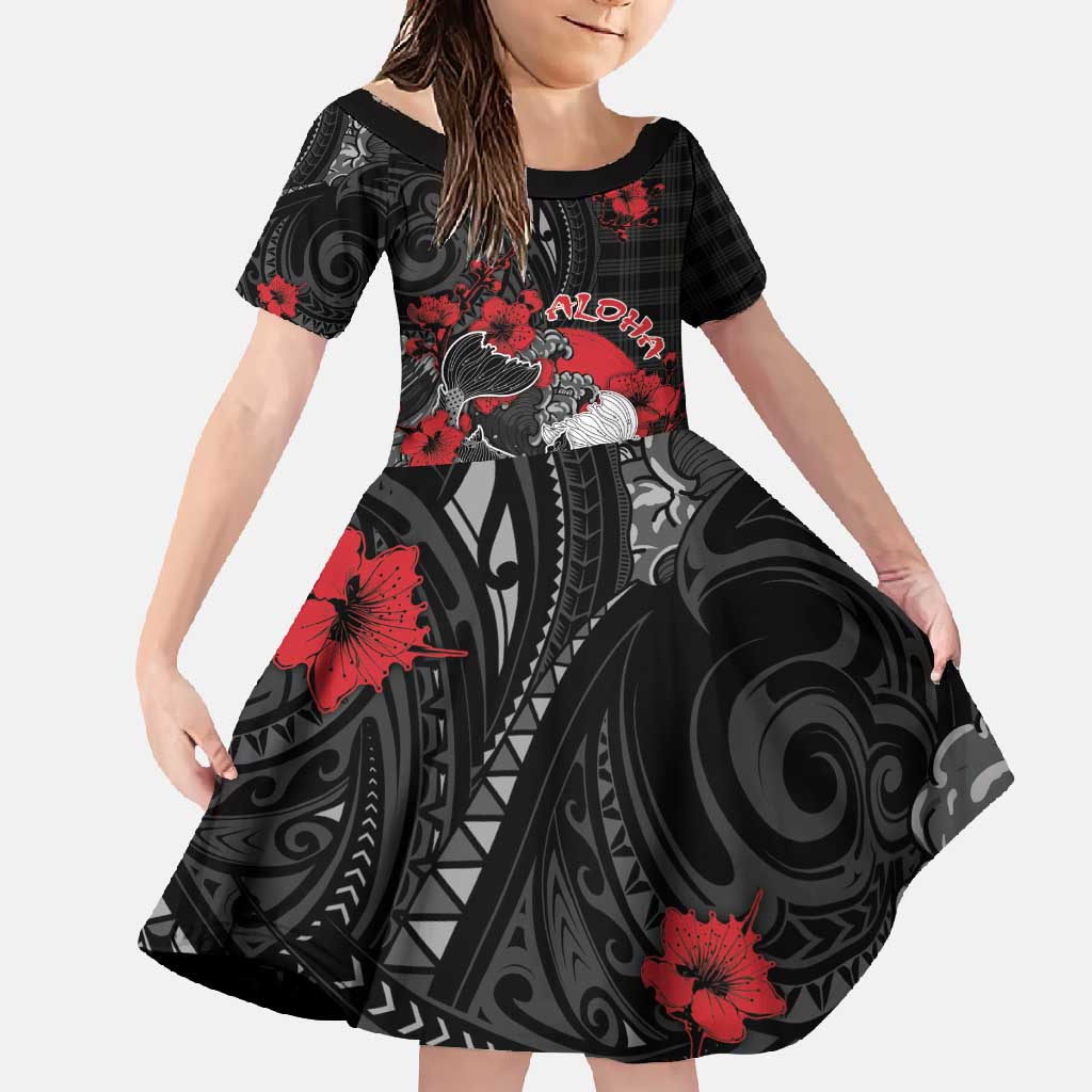 Personalised Hawaiian And Japanese Family Matching Tank Maxi Dress and Hawaiian Shirt Aloha Koi Fish Palaka Patterns - Polynesian Pride