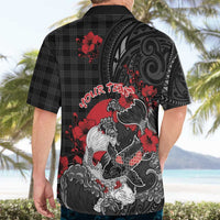 Personalised Hawaiian And Japanese Hawaiian Shirt Aloha Koi Fish Palaka Patterns - Polynesian Pride