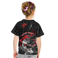 Personalised Hawaiian And Japanese Kid T Shirt Aloha Koi Fish Palaka Patterns DT05 - Polynesian Pride