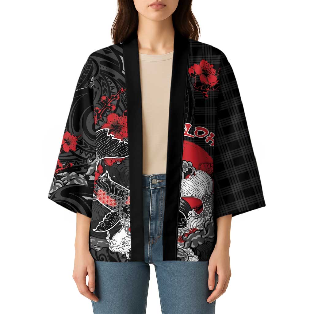 Personalised Hawaiian And Japanese Kimono Aloha Koi Fish Palaka Patterns DT05 - Polynesian Pride