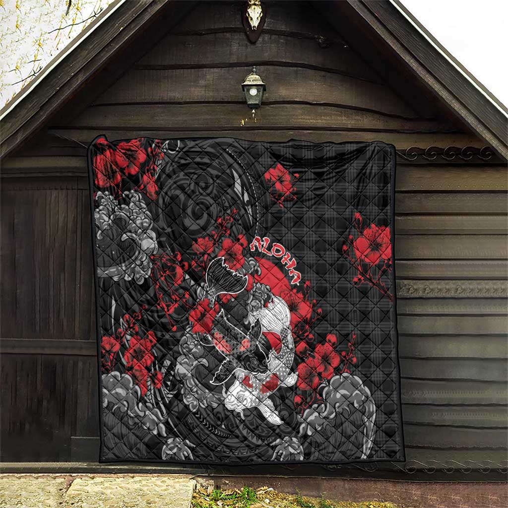 Hawaiian And Japanese Quilt Aloha Koi Fish Palaka Patterns - Polynesian Pride