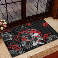 Hawaiian And Japanese Rubber Doormat Aloha Koi Fish Palaka Patterns DT05 - Polynesian Pride