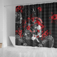 Hawaiian And Japanese Shower Curtain Aloha Koi Fish Palaka Patterns DT05 - Polynesian Pride