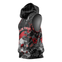 Personalised Hawaiian And Japanese Sleeveless Hoodie Aloha Koi Fish Palaka Patterns DT05 - Polynesian Pride
