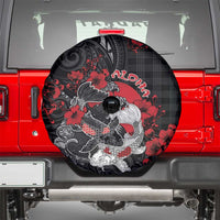 Hawaiian And Japanese Spare Tire Cover Aloha Koi Fish Palaka Patterns - Polynesian Pride