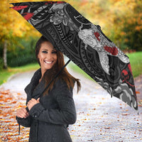 Hawaiian And Japanese Umbrella Aloha Koi Fish Palaka Patterns - Polynesian Pride