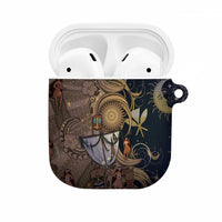 Hawaii Makahiki AirPods Case Polynesian Sky And Earth DT05 Gold - Polynesian Pride