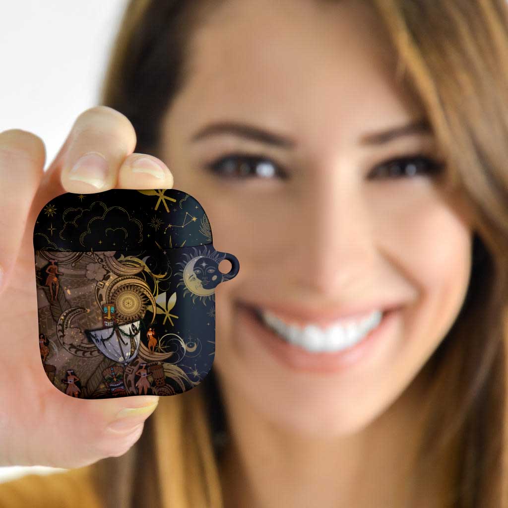 Hawaii Makahiki AirPods Case Polynesian Sky And Earth DT05 - Polynesian Pride