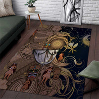 Hawaii Makahiki Area Rug Polynesian Sky And Earth - Polynesian Pride