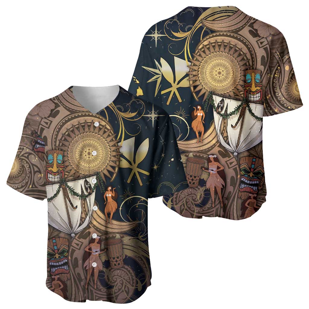 Hawaii Makahiki Baseball Jersey Polynesian Sky And Earth DT05 - Polynesian Pride