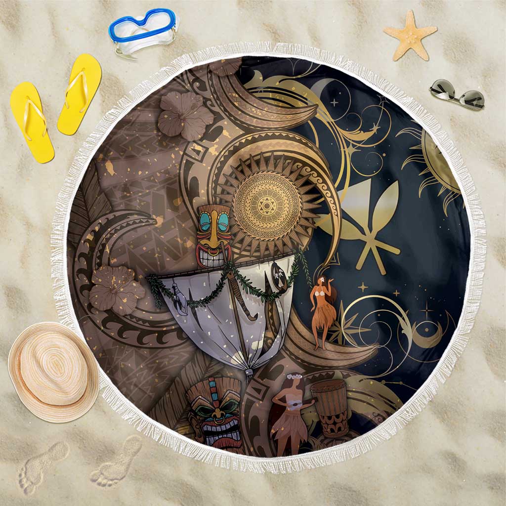 Hawaii Makahiki Beach Blanket Polynesian Sky And Earth - Polynesian Pride