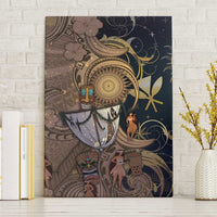 Hawaii Makahiki Canvas Wall Art Polynesian Sky And Earth DT05 Without Frame Gold - Polynesian Pride