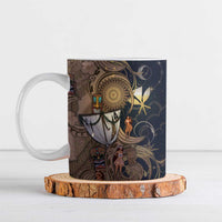 Hawaii Makahiki Ceramic Mug Polynesian Sky And Earth DT05 Gold - Polynesian Pride
