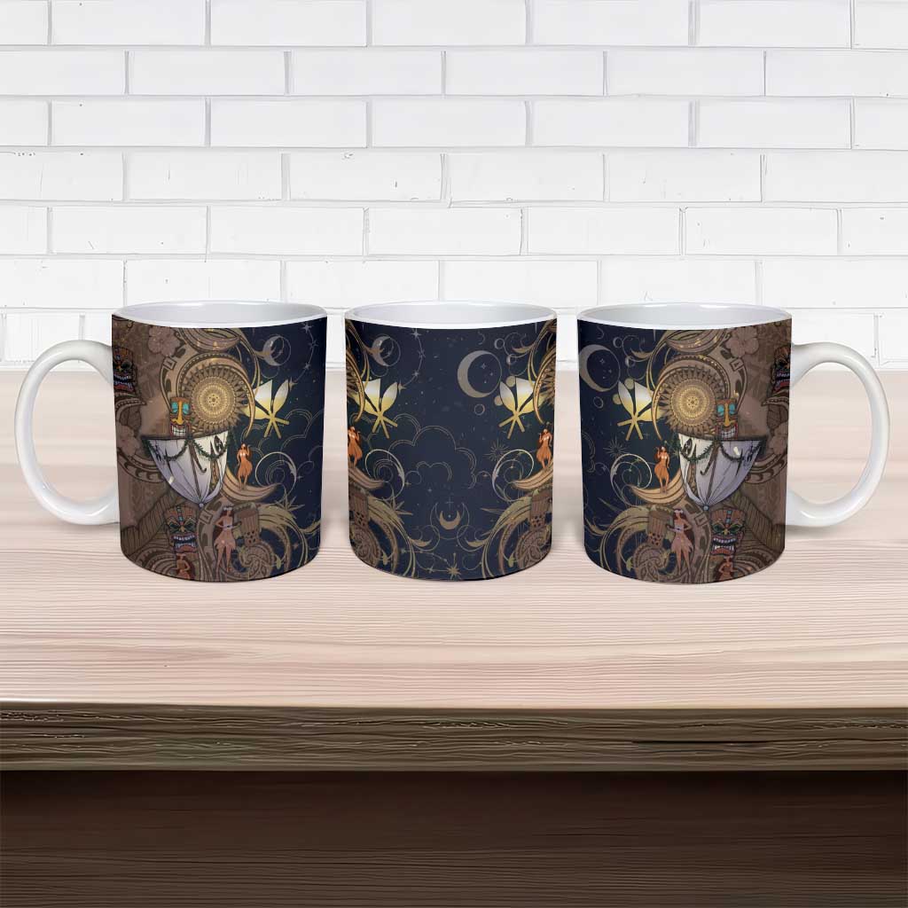 Hawaii Makahiki Ceramic Mug Polynesian Sky And Earth DT05 - Polynesian Pride