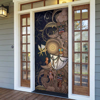 Hawaii Makahiki Door Cover Polynesian Sky And Earth - Polynesian Pride