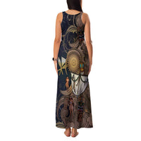 Hawaii Makahiki Family Matching Tank Maxi Dress and Hawaiian Shirt Polynesian Sky And Earth - Polynesian Pride