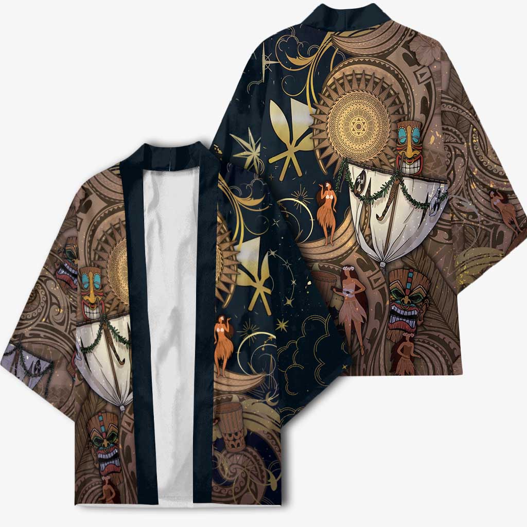 Hawaii Makahiki Kimono Polynesian Sky And Earth DT05 - Polynesian Pride