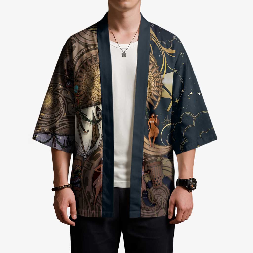 Hawaii Makahiki Kimono Polynesian Sky And Earth DT05 - Polynesian Pride