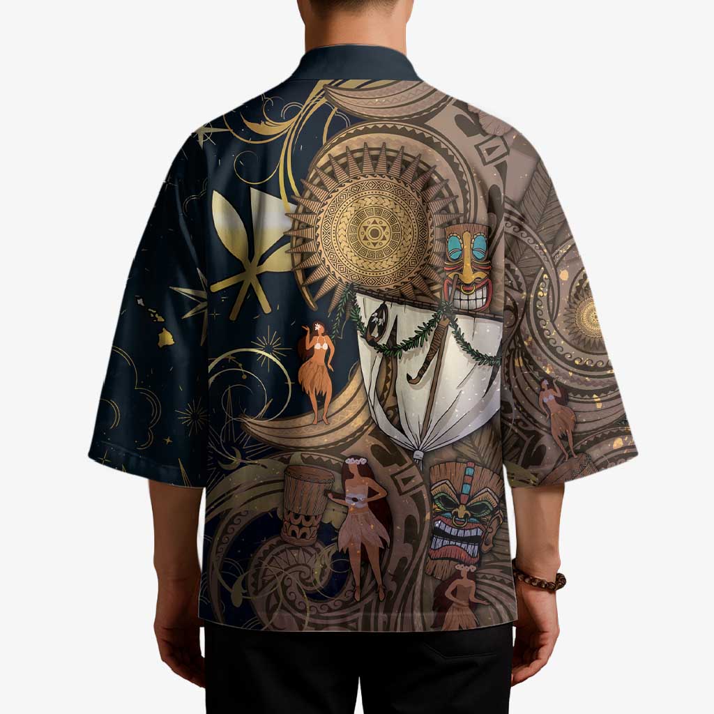 Hawaii Makahiki Kimono Polynesian Sky And Earth DT05 - Polynesian Pride