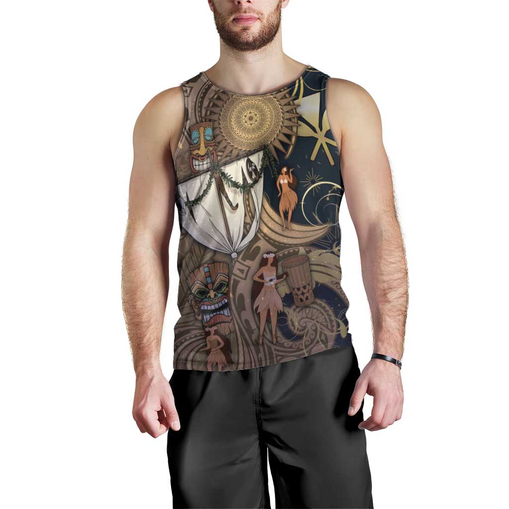Hawaii Makahiki Men Tank Top Polynesian Sky And Earth DT05 - Polynesian Pride
