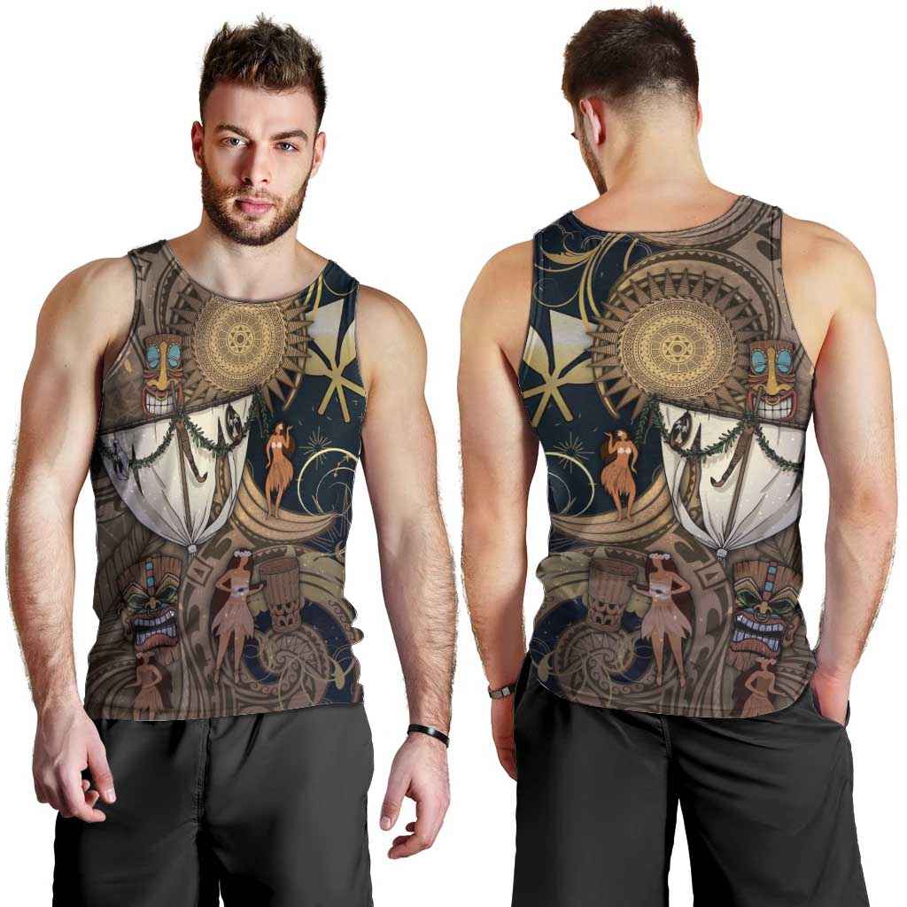 Hawaii Makahiki Men Tank Top Polynesian Sky And Earth DT05 - Polynesian Pride