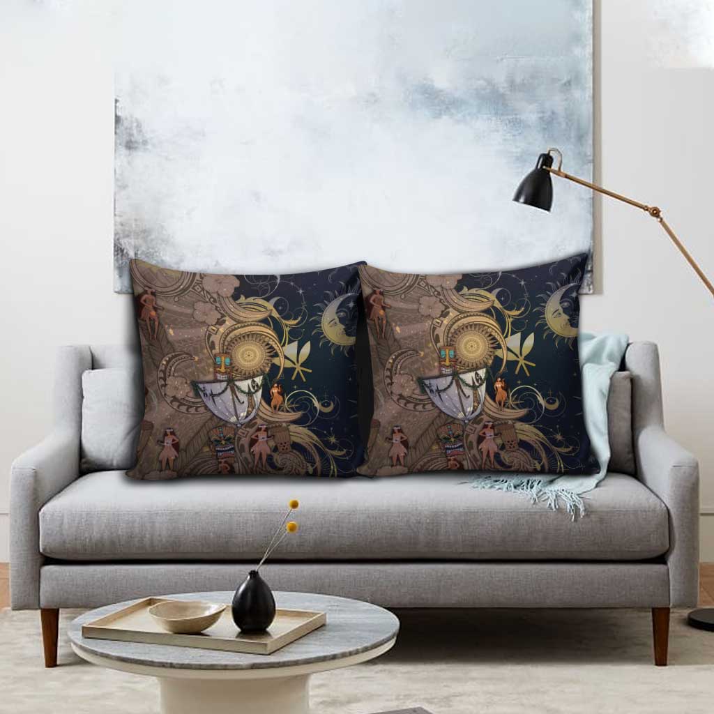 Hawaii Makahiki Pillow Cover Polynesian Sky And Earth DT05 - Polynesian Pride