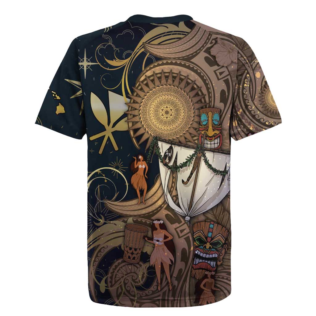 Hawaii Makahiki Rugby Jersey Polynesian Sky And Earth - Polynesian Pride