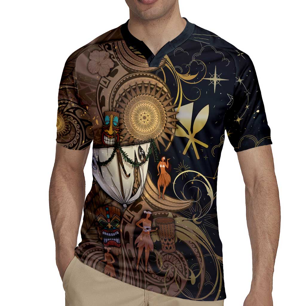 Hawaii Makahiki Rugby Jersey Polynesian Sky And Earth - Polynesian Pride