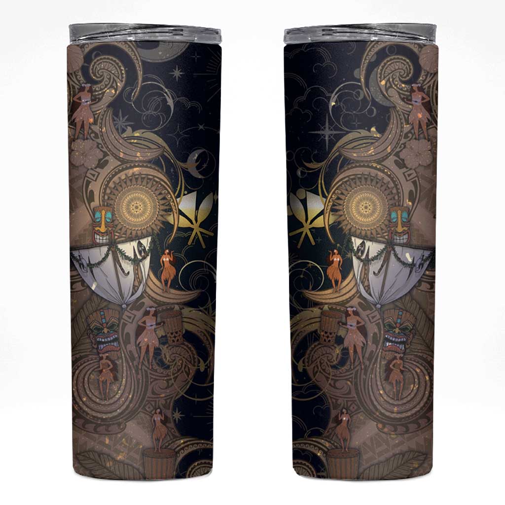 Hawaii Makahiki Skinny Tumbler Polynesian Sky And Earth - Polynesian Pride