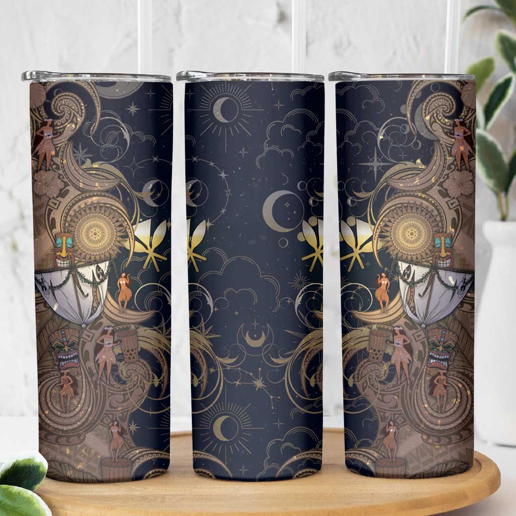Hawaii Makahiki Skinny Tumbler Polynesian Sky And Earth - Polynesian Pride