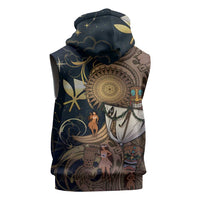 Hawaii Makahiki Sleeveless Hoodie Polynesian Sky And Earth DT05 - Polynesian Pride