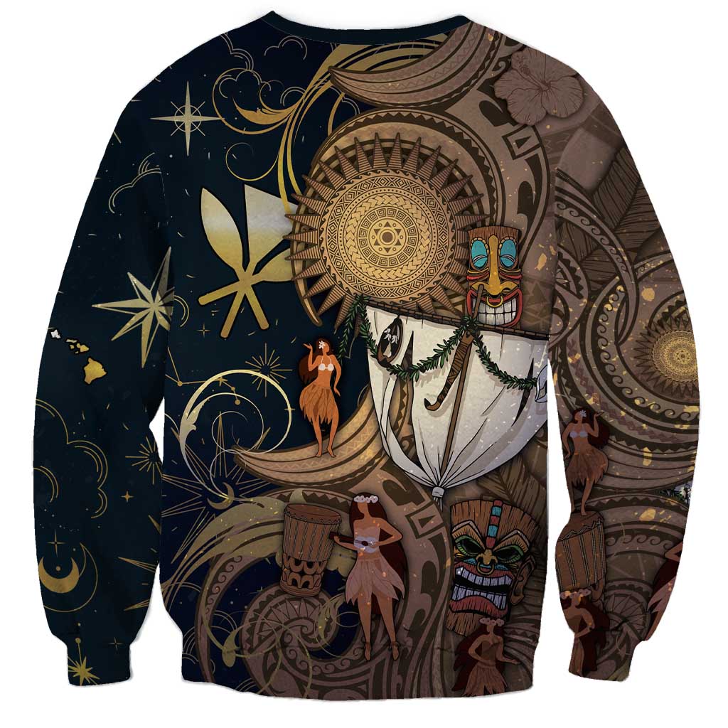 Hawaii Makahiki Sweatshirt Polynesian Sky And Earth DT05 - Polynesian Pride