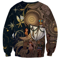 Hawaii Makahiki Sweatshirt Polynesian Sky And Earth DT05 - Polynesian Pride