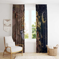 Hawaii Makahiki Window Curtain Polynesian Sky And Earth - Polynesian Pride