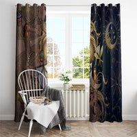 Hawaii Makahiki Window Curtain Polynesian Sky And Earth - Polynesian Pride