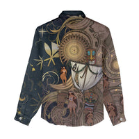 Hawaii Makahiki Women Casual Shirt Polynesian Sky And Earth DT05 - Polynesian Pride