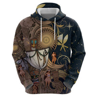 Hawaii Makahiki Zip Hoodie Polynesian Sky And Earth DT05 - Polynesian Pride