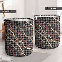 Hawaii Palaka Niihau Shell Lei Laundry Basket Tropical Island Plaid Patterns DT05 - Polynesian Pride