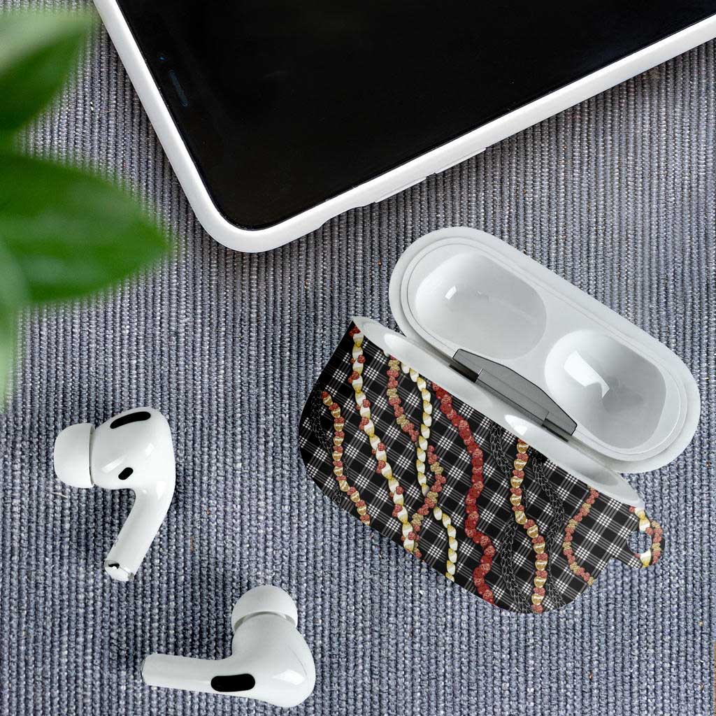 Hawaii Palaka Niihau Shell Lei AirPods Case Tropical Island Plaid Patterns DT05 - Polynesian Pride