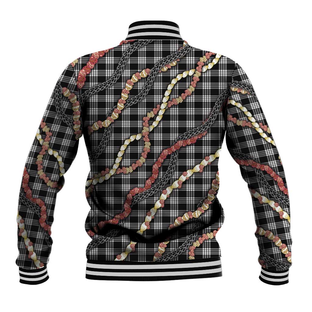 Hawaii Palaka Niihau Shell Lei Baseball Jacket Tropical Island Plaid Patterns DT05 - Polynesian Pride