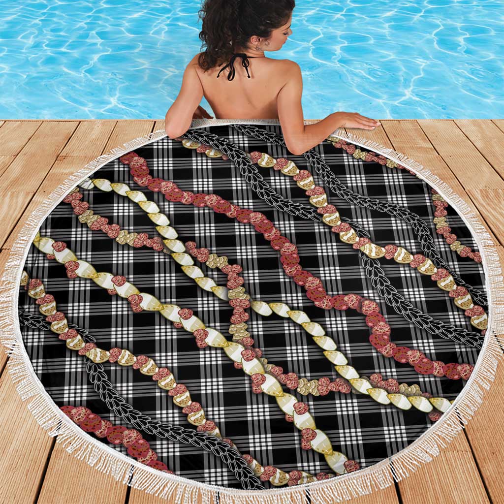 Hawaii Palaka Niihau Shell Lei Beach Blanket Tropical Island Plaid Patterns DT05 - Polynesian Pride