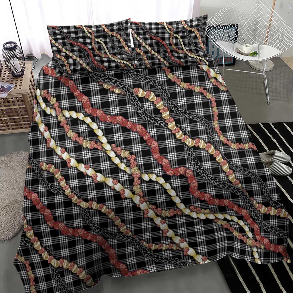 Hawaii Palaka Niihau Shell Lei Bedding Set Tropical Island Plaid Patterns DT05 - Polynesian Pride