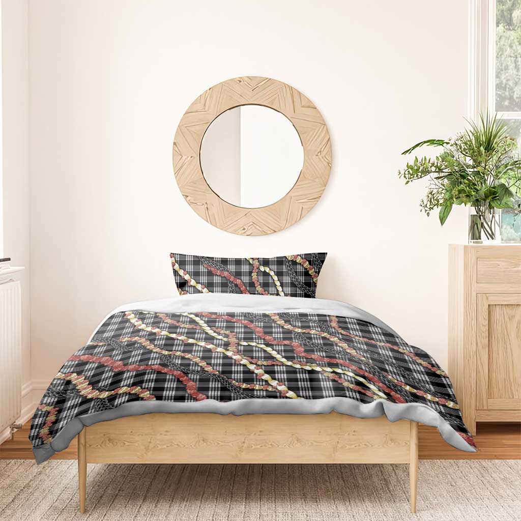 Hawaii Palaka Niihau Shell Lei Bedding Set Tropical Island Plaid Patterns DT05 - Polynesian Pride